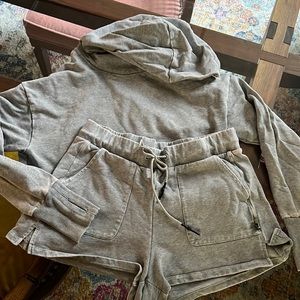 Joy Lab Sweatsuit in Heather Grey